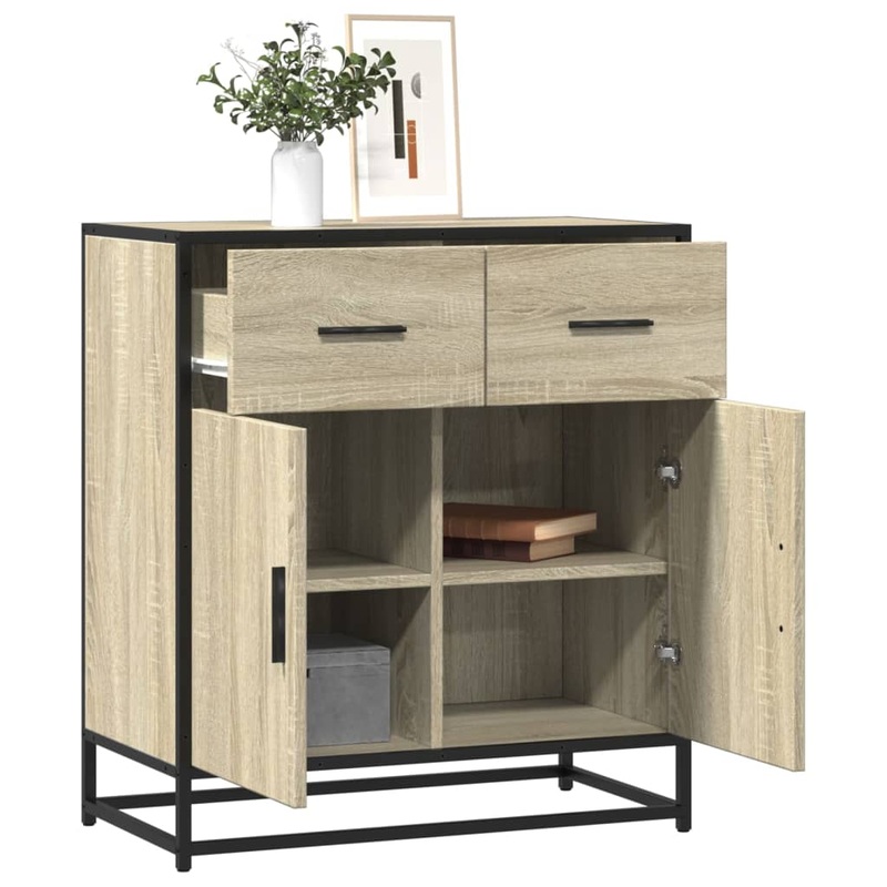 Buffet chne sonoma 68x35x76 cm bois d'ingnierie