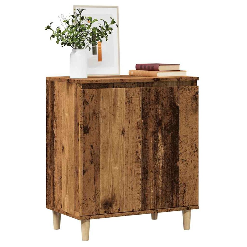 Buffet vieux bois 60x35x70 cm bois d'ingnierie