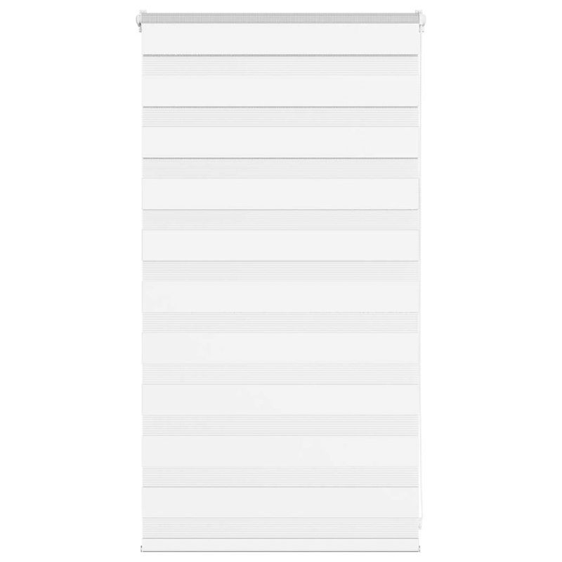 Store zbre blanc 85x100 cm largeur du tissu 80,9 cm polyester