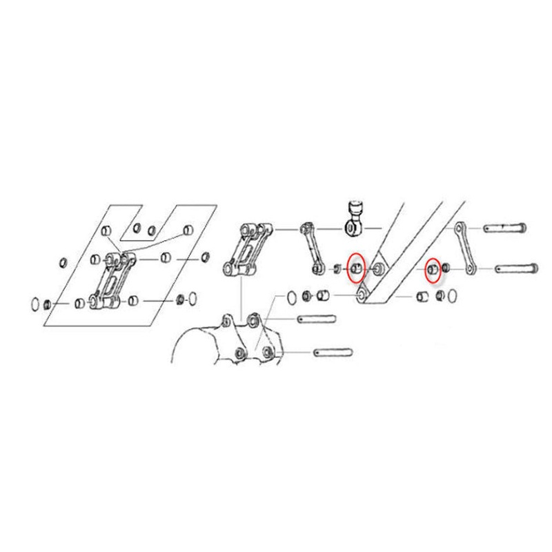 4196106 New Backhoe Bushing for Hitachi EX150 EX160 EX200