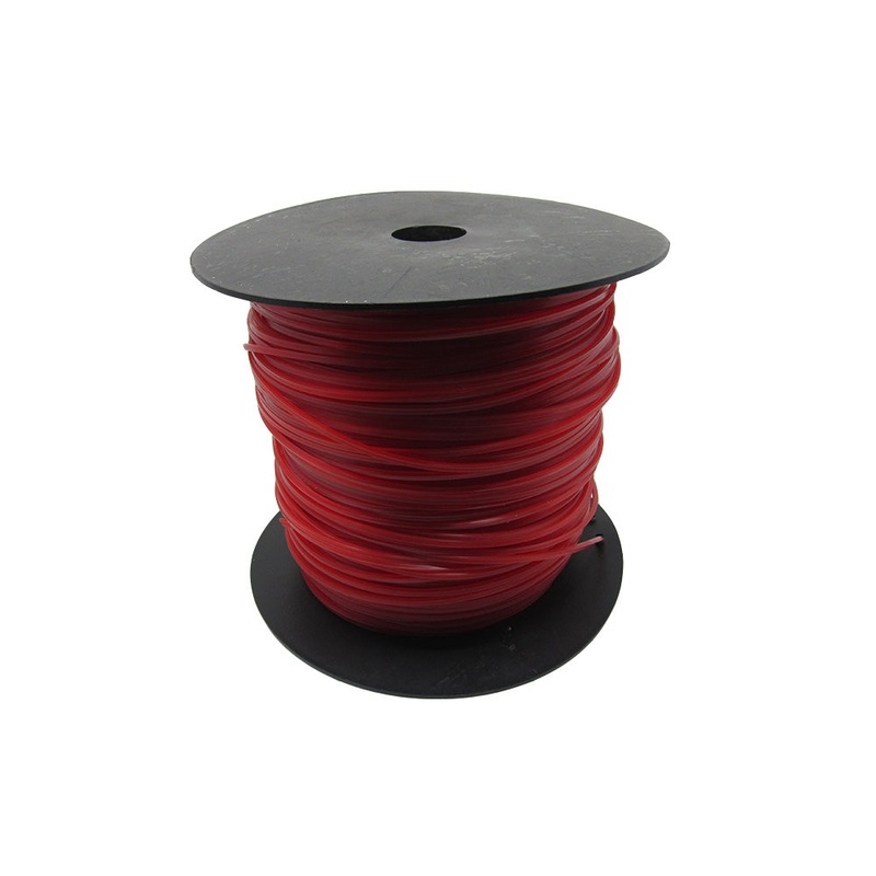 105SQRM .105" Square Trimmer Line Red Commercial Square Trimmer Line 5Lb Roll