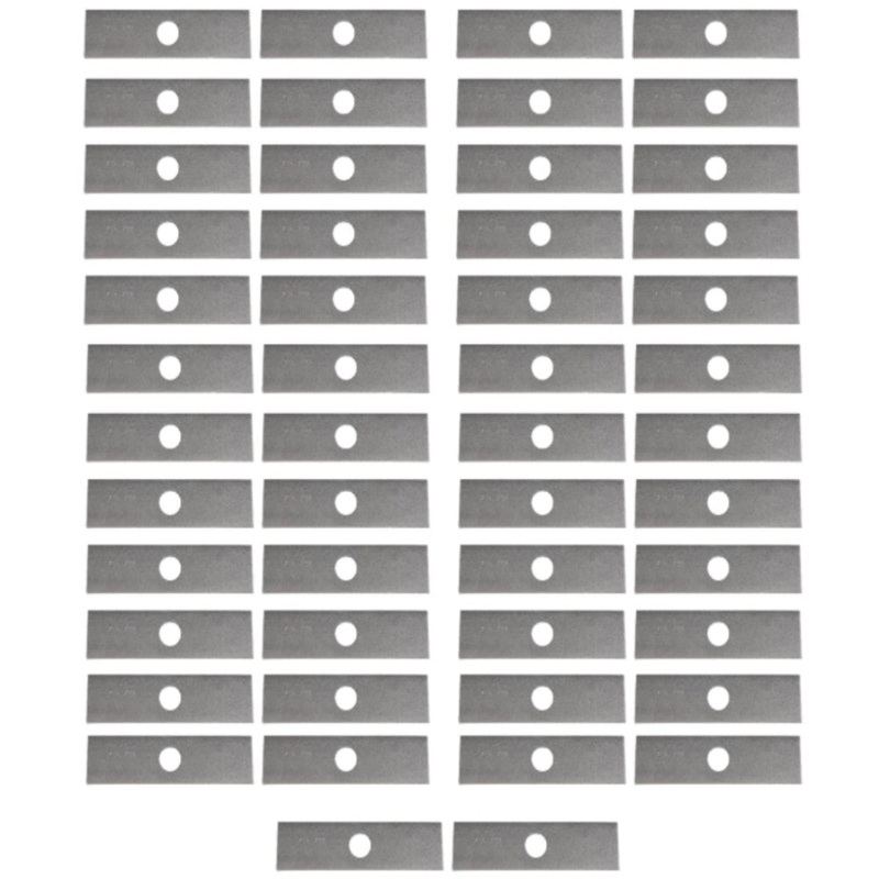 50 Mower Blades 8"x2" Unpainted Edger Blade fits Echo 720237001 Fits Ryobi 61322
