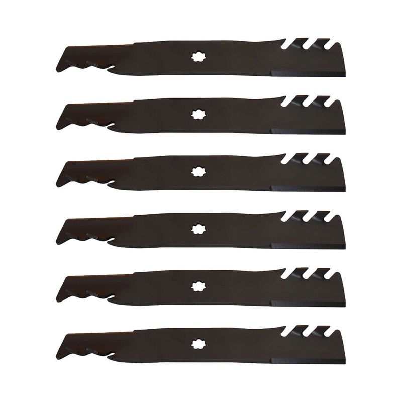 6PK Mulch Blade 48" Deck Fits John Deere LA130 LA140 LA145 LA165 GY20852 GX21784