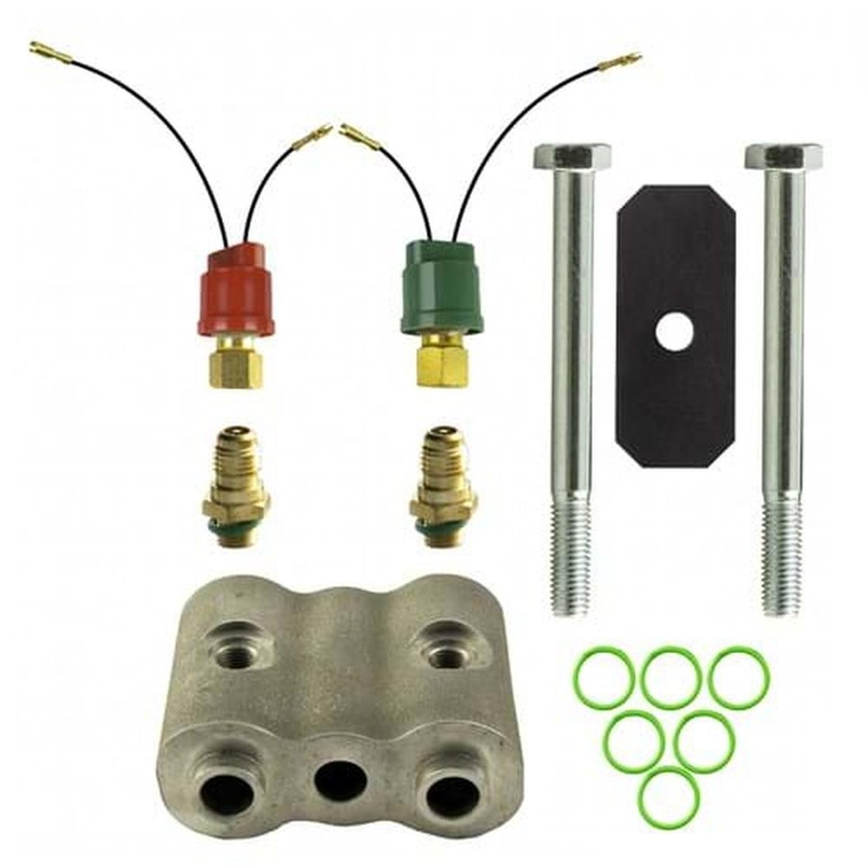 888301759 Dual High & Low Pressure Switch Kit, w/ 2" Spacer Fits John Deere