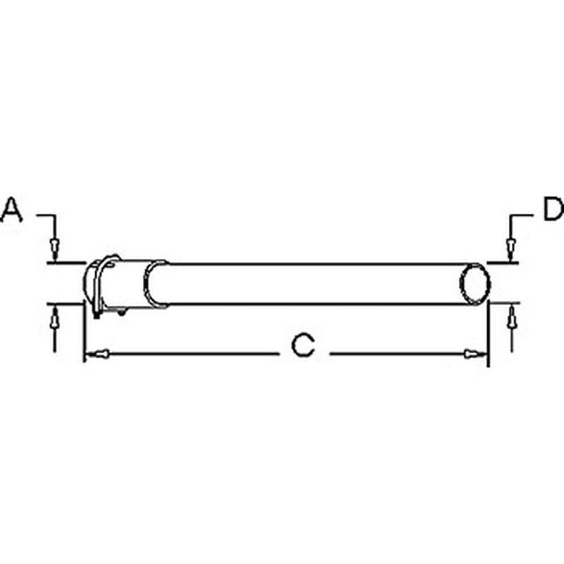 R1620 Tailpipe Fits Ford