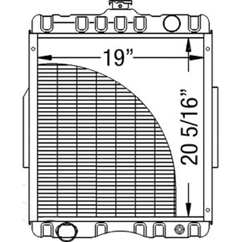 219595 Radiator Fits International Harvester Fits FARMALL 544 400941R1 402664R1