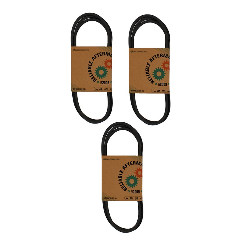 (3 Pack) Classical V-Belt 1/2 x 95" A-Section Polyester Cord A93 4L950