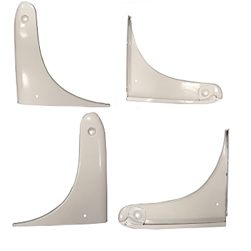 LEFT + RIGHT HOOD SIDE PANEL DOGLEGS Fits Ford 2N 8N 9N