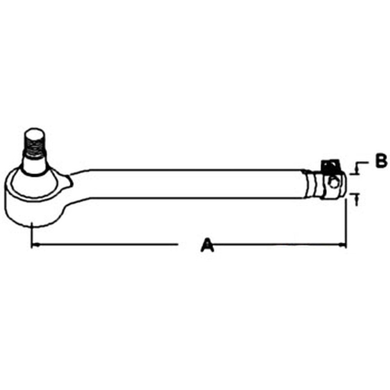 MFWD Tie Rod End - Right Hand Fits Ford 5610 6610 83984963 fits ZF ZP0501206191