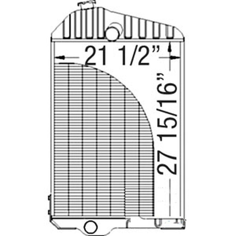 Fits John Deere Radiator 4520 4620 Power Tech Stationary Unit AR43945 AR43947 AR