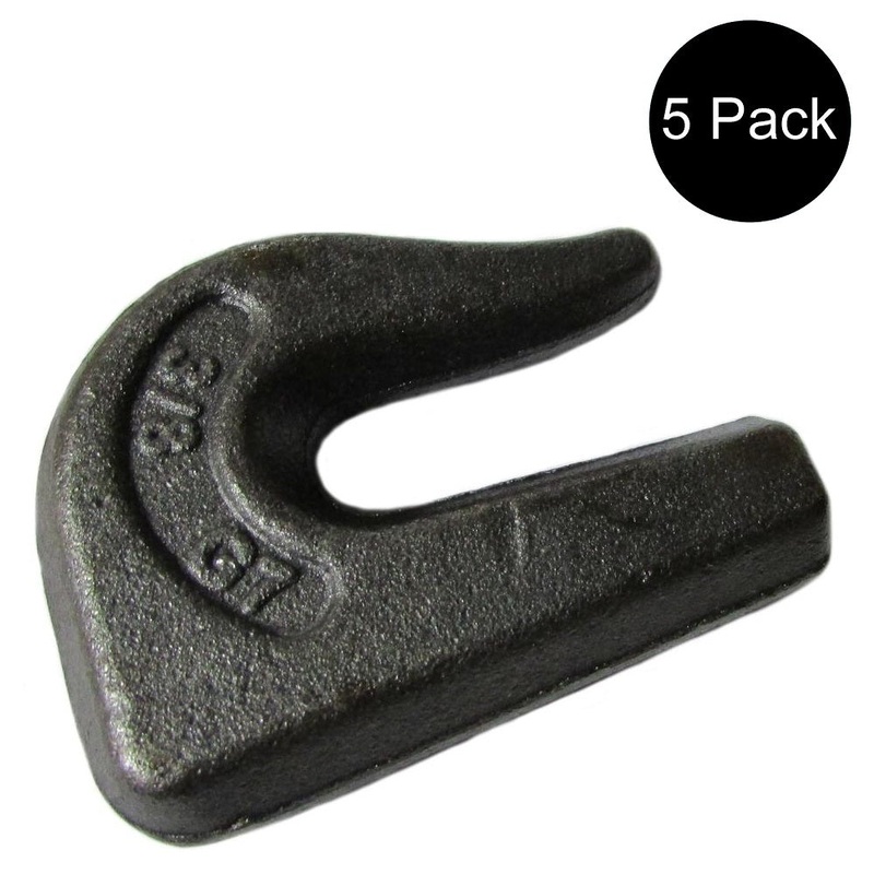 5 Pack Weld On 3/8" Grab Chain Hooks G70 Bucket Back Hoe Trailer
