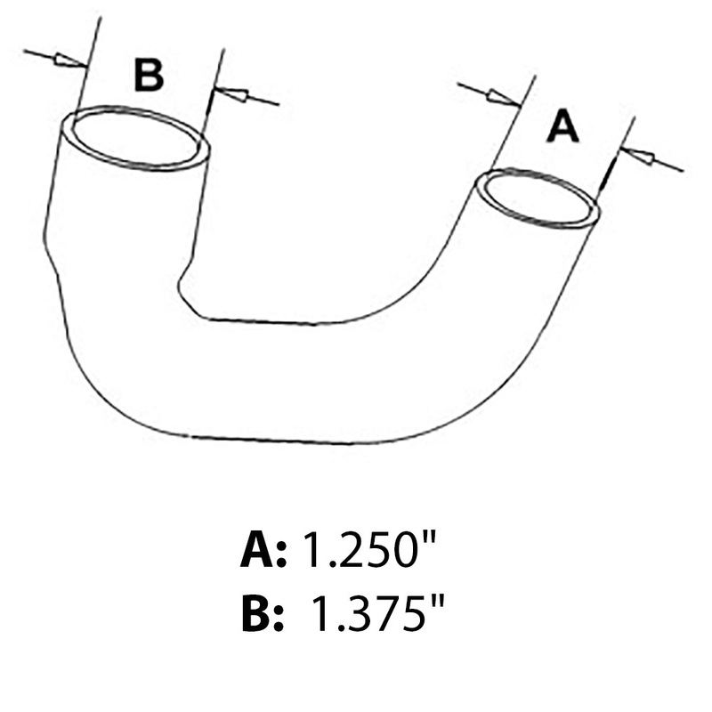 Inlet Radiator Hose Fits Case IH 235 1275081C1 Fits International 234