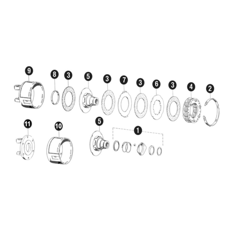 Spring Pack Friction Clutch fits Walterscheid EK96/4 2400 EK96/4 2500
