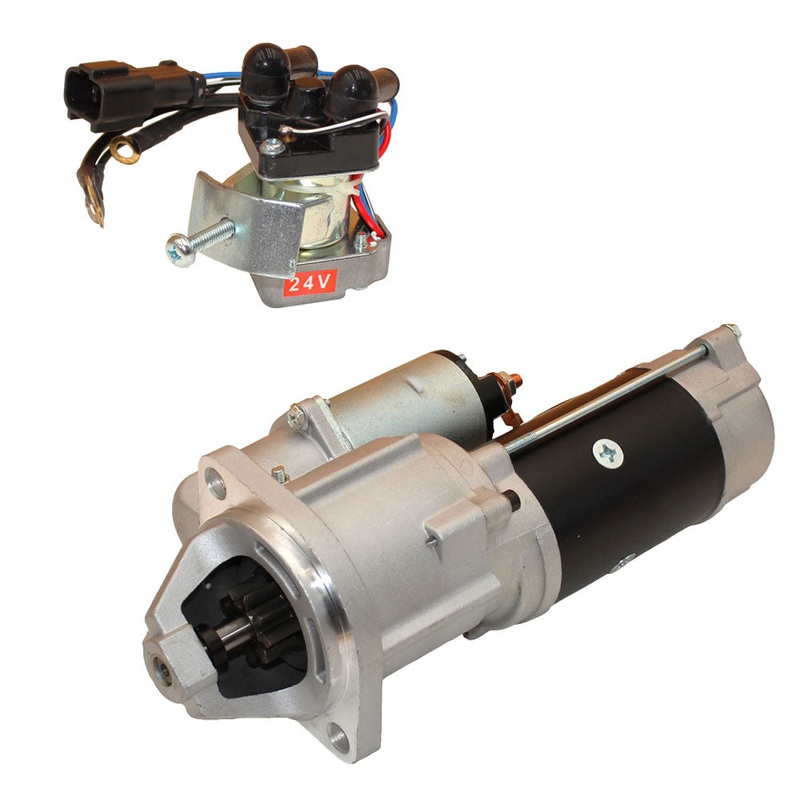 714/35900 Replacement Starter Motor Fits JCB Excavator Models