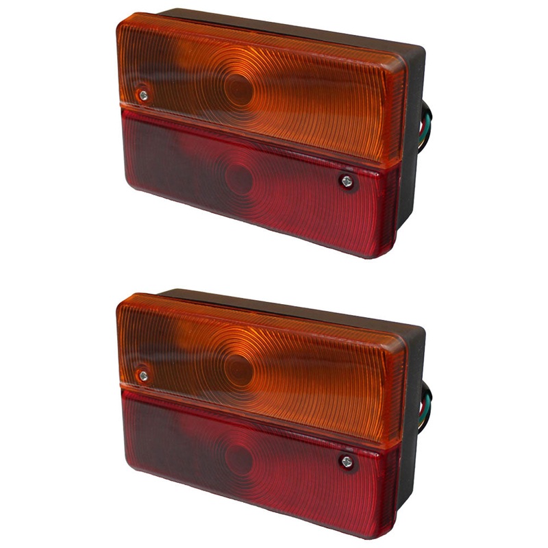 (2) Rear Stop Light Assembly 700/23600 Fits JCB Backhoe Loader 2CX 4CX 3CX 4CN