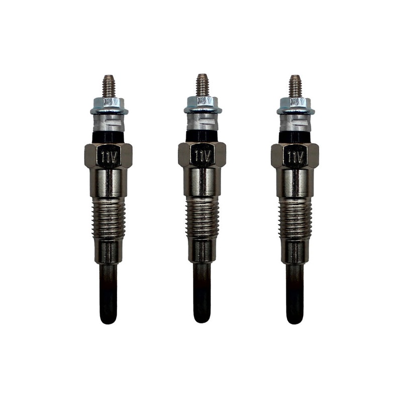 Set of (3) Glow Plug 129155-77800 Fits Yanmar Tractor F18 F18 (X) F20 FX20