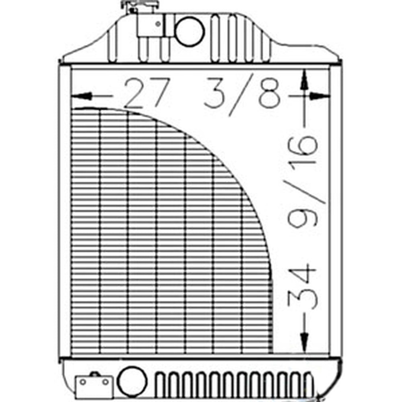 RE21557 Radiator Fits John Deere Fits JD Tractor 8450