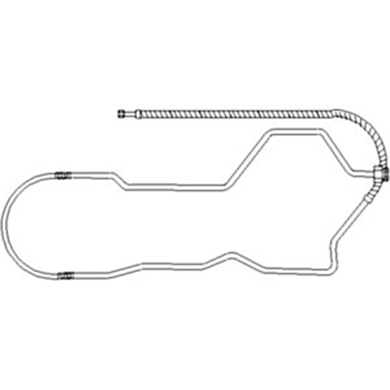 Air Conditioning Hose Line - Condenser to Quick Coupler Fits John Deere 4650