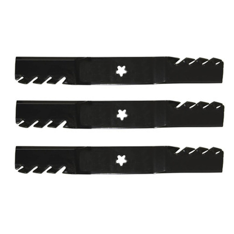 (3) Mulching Mower Blades 187254 187255 187256 Fits Husqvarna Fits Poulan