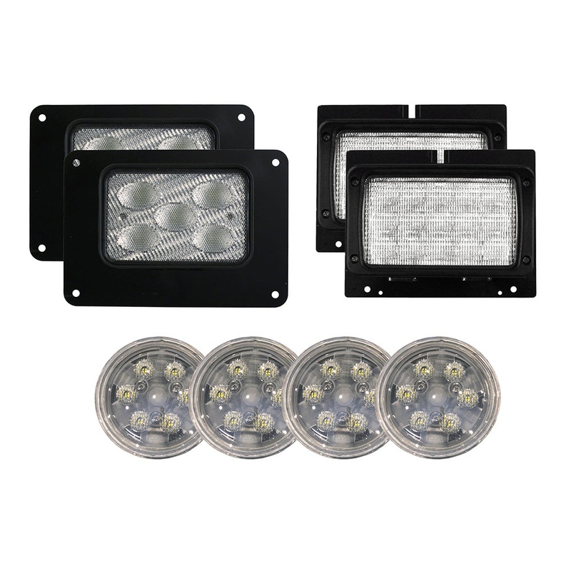 LED Flood Beam Light Kit Fits International Tractors- (Pkg. of 8)