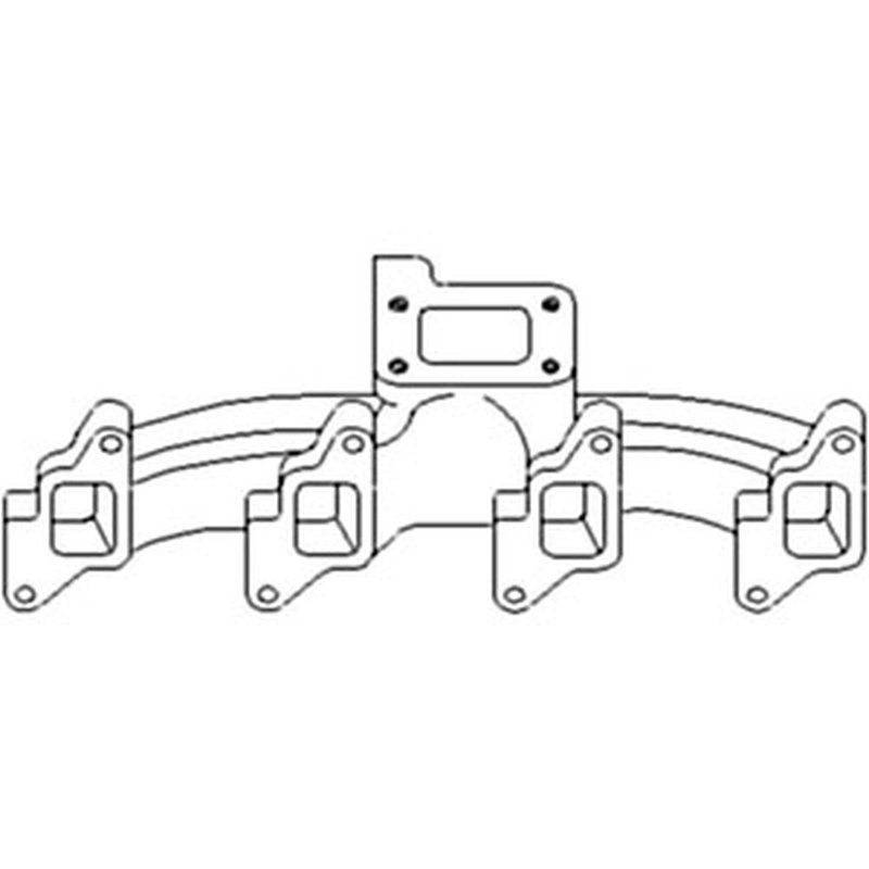 Exhaust Manifold Fits Ford 750 755B 7100 7500 755A 7000 755 7200 81824284