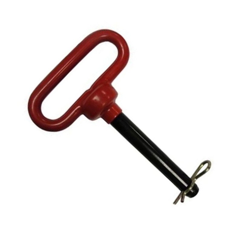 S.52081 Red Handle Hitch Pin with Grip Clip, Pin 5/8'', Working length: 4''.