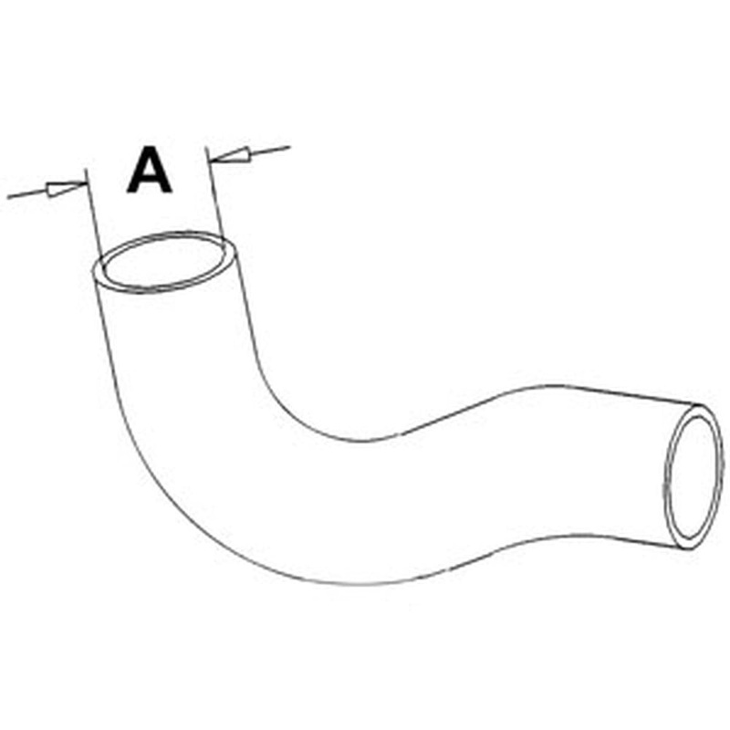 772165M3 New Upper Radiator Hose Fits Massey Ferguson 285 2.000" I.D.