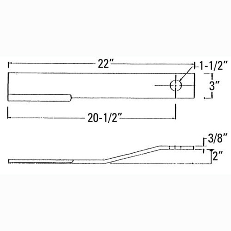 Rotary Cutter Blade Offset CCW Fits Ford 901 908 910 Fits John Deere Fits New Ho