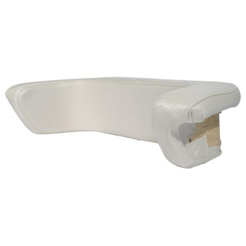 70243517-4 New Vinyl Wood Base Back Cushion (White) Fits Allis Chalmers D12 D14
