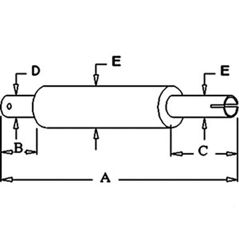 745967-L Vertical Muffler for Long Tractors 260 310 350 360 445 460 510 550