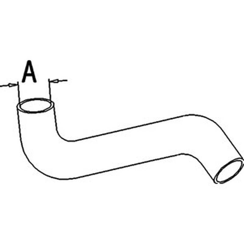 535203M1 Upper Radiator Hose Fits Massey Ferguson Industrial 50B 50D 50H 50HX 60