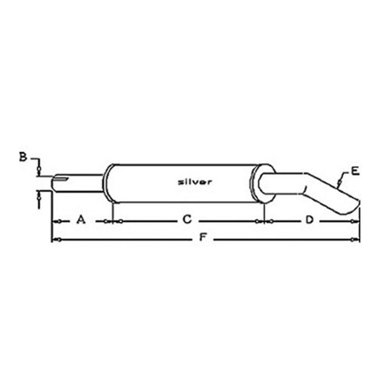 539525M1 Muffler Fits Massey Ferguson 230 240 250 245 255 360 265 275 310 350