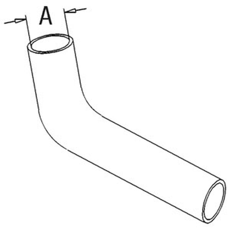 544130M2 Top Radiator Hose Fits Massey Ferguson 230 245 Gas 1.532" I.D.