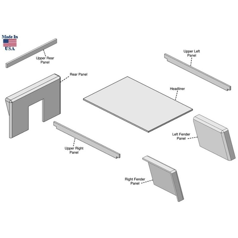 New Cab Upholstery Kit w/ Headliner Fits John Deere 3010 3020 4000 4010 4020