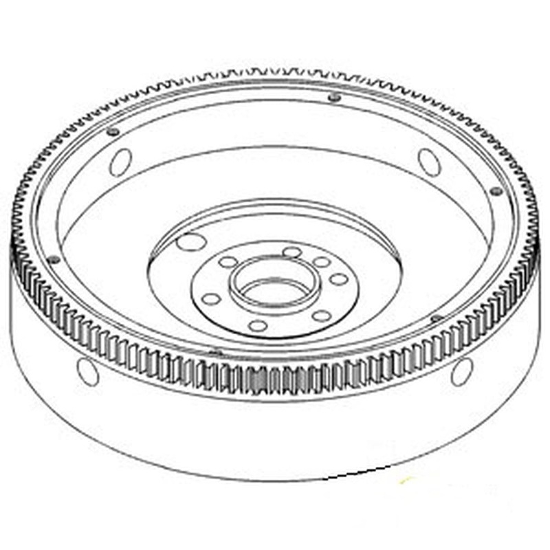 388302R21 Flywheel With Ring Gear Fits Case/International Harvester Tractor 65