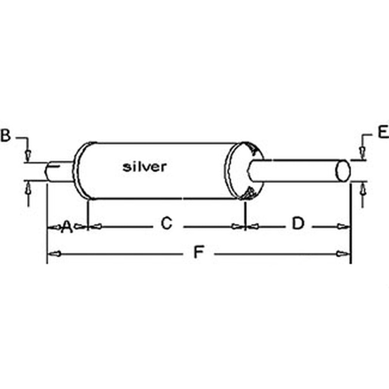 370664R1 New Vertical Round Body Muffler Fits Case-IH Tractor Model 544