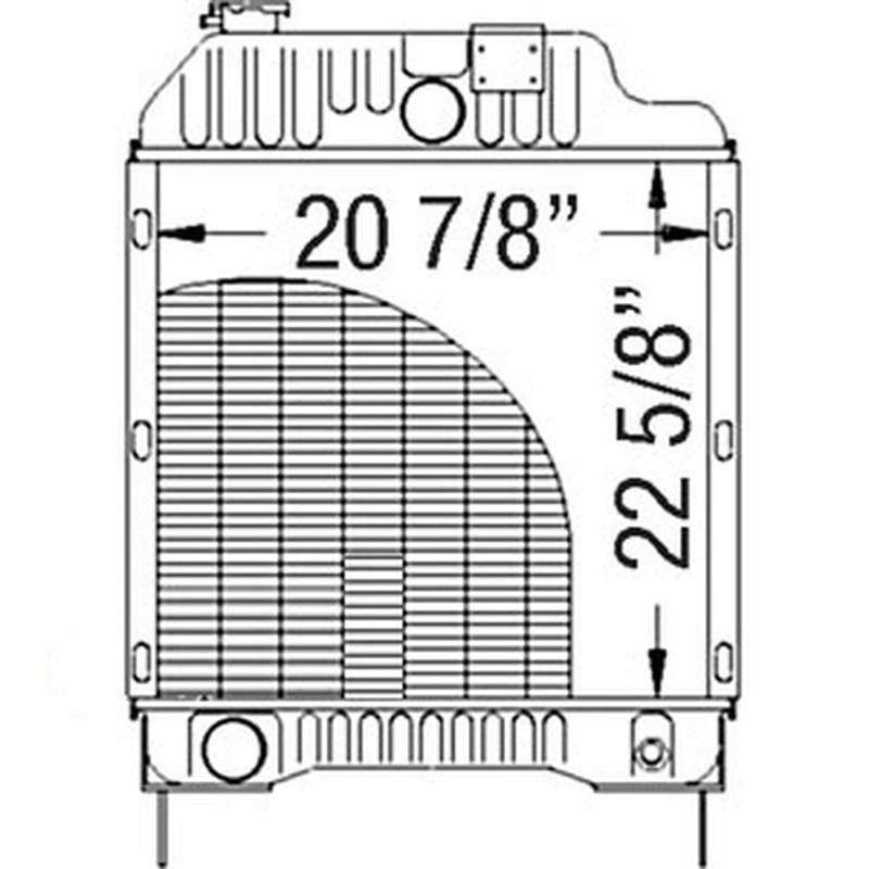 3619008M92 Radiator Fits Massey Ferguson 3645 3655 3600 6190 8120 Tractors