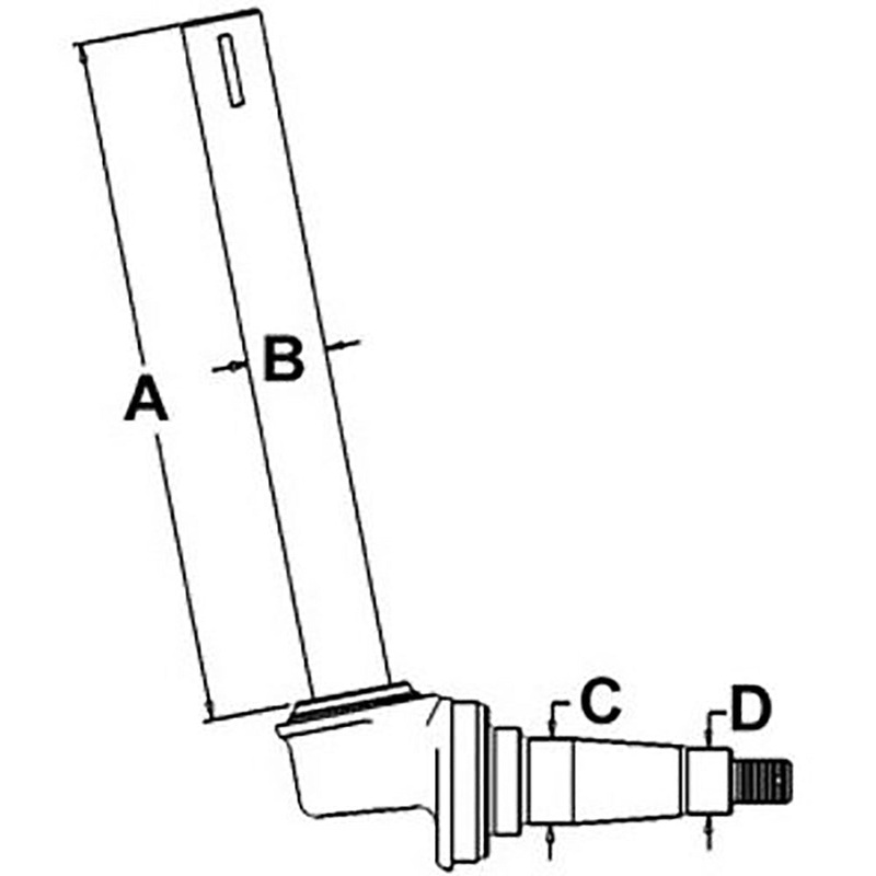 Spindle - Left Hand Fits International 450 400 Super M M 360407R91