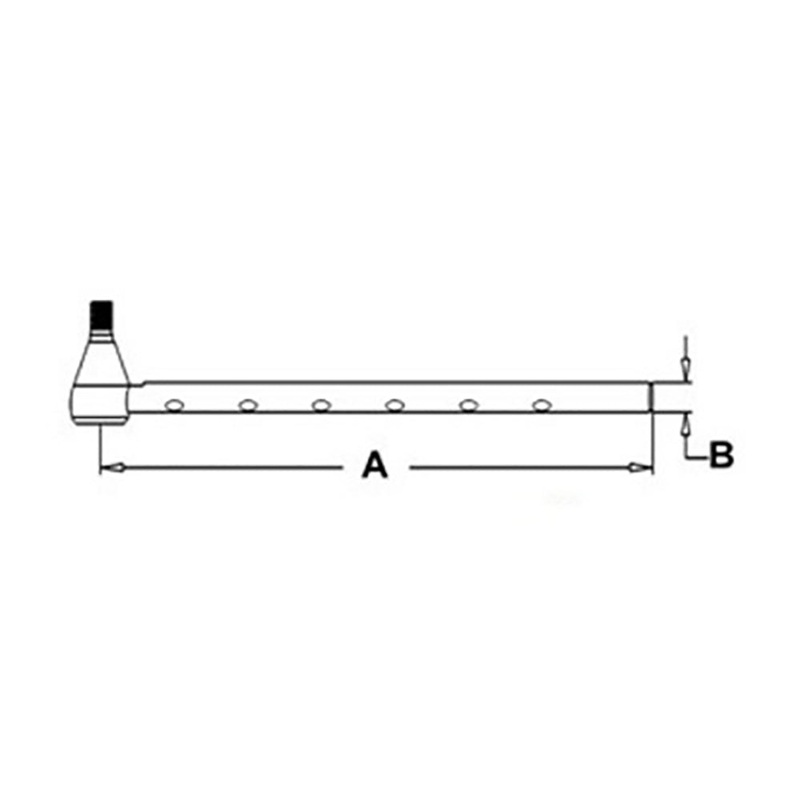 3129380R2 Outer Tie Rod Fits Case IH Tractor Models 384 385 454 464