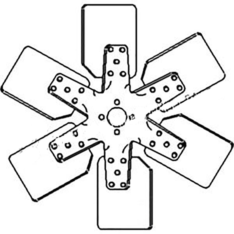 293691A1 6-Blade Cooling Fan Fits Case 1845S 1835 1845 1845B