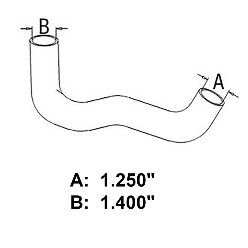 1963544C1 New Upper Radiator Hose Fits Case-IH Harvester Tractor Model 265