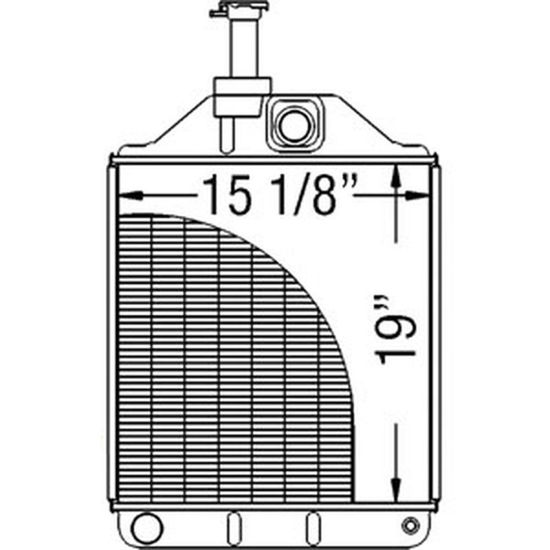 1680599M92 New Radiator Fits Massey Ferguson MF Tractor Model 690
