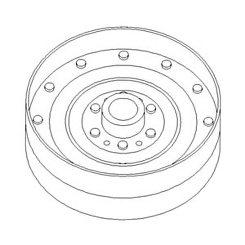 174757C1 Idler Flat Pulley Fits Case IH 1420 1440 1460 1470 1480 1620 1640 1644