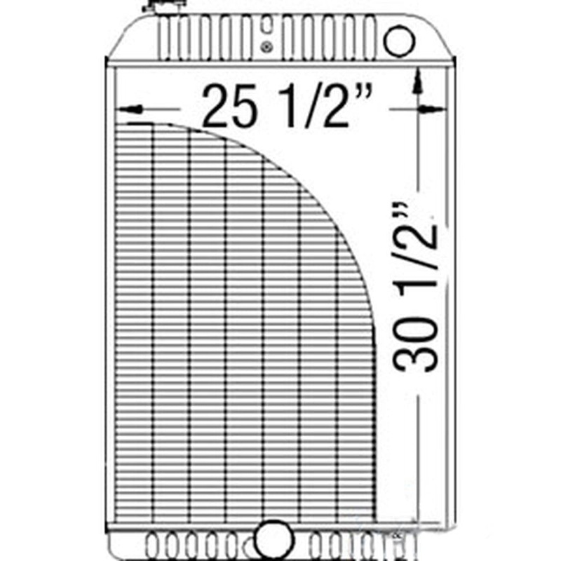 146508C1 Radiator Fits International 5088 5288 5488 Tractors