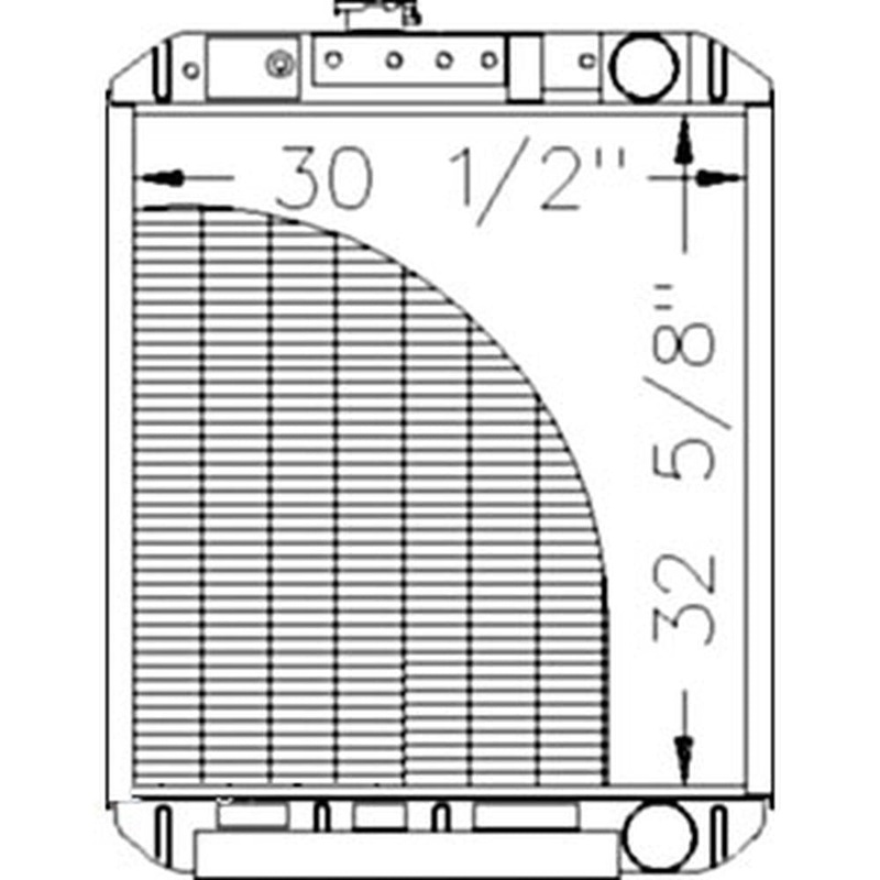1547946C3 Radiator Fits Case IH 1640 1644 1660 1666 1680 2144 2166 2344 Combine