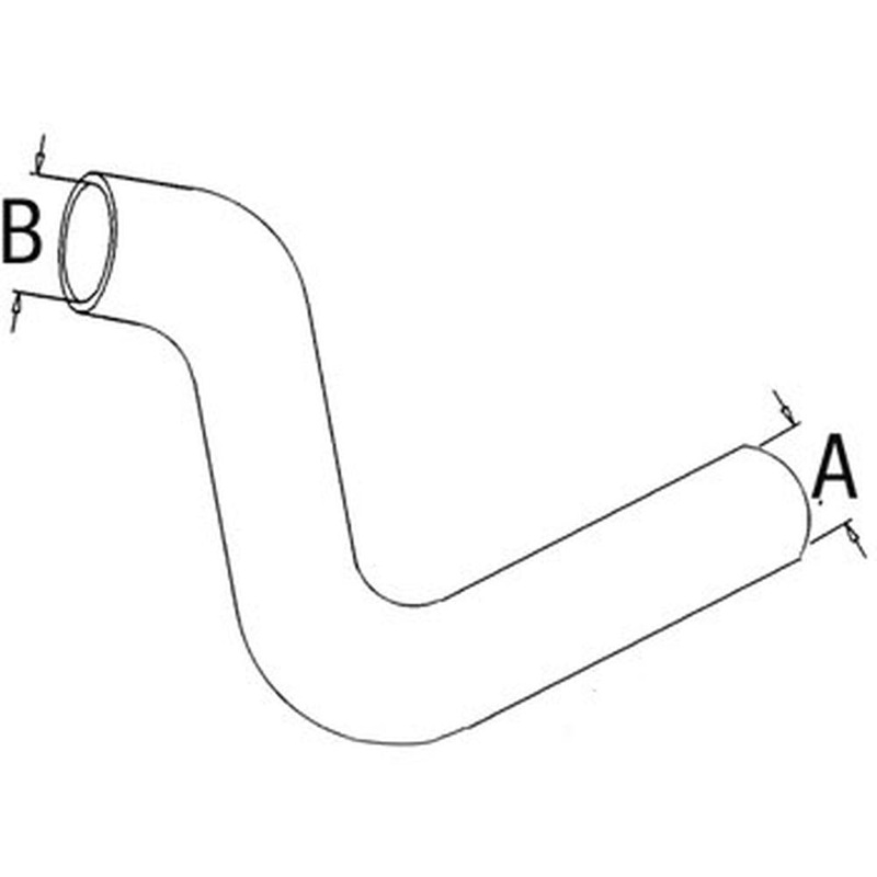 120779C1 New Lower Radiator Hose Fits Case-IH Tractor Models 5088 5288 5488