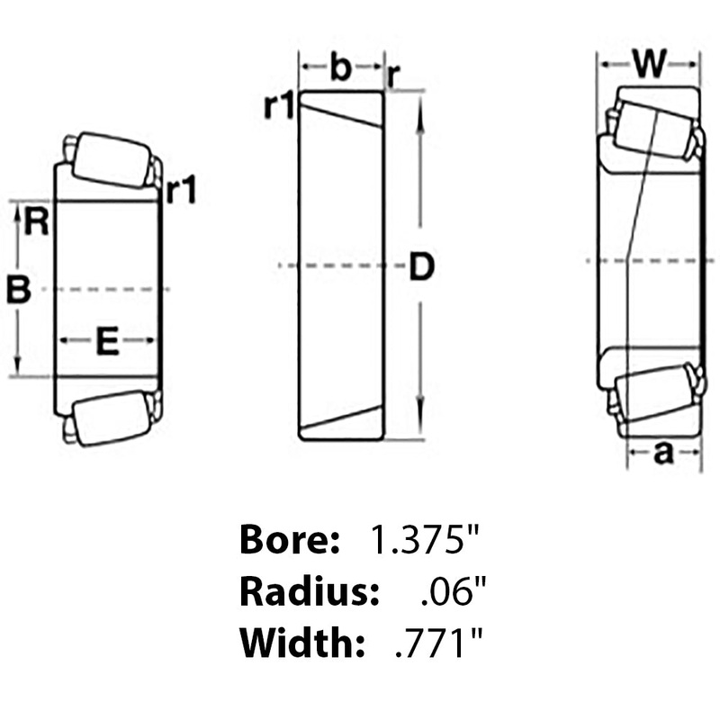 14137A Tapered Roller Bearing Cone