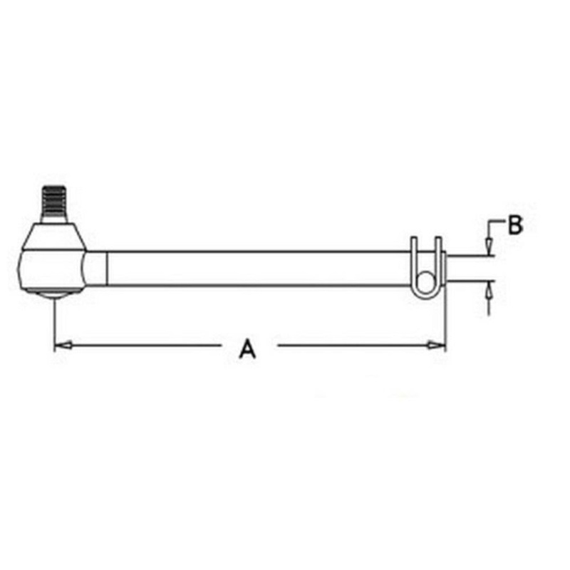 1028264M91 NEW Inner Tube with Ball Joint R/H Fits Massey Ferguson 165 175 255+
