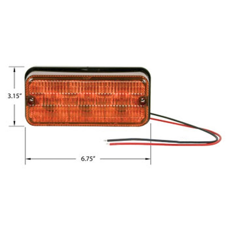 130882C1 Amber LED Warning Light Fits Case-IH 886 986 1086 1486 786 886 986 1586