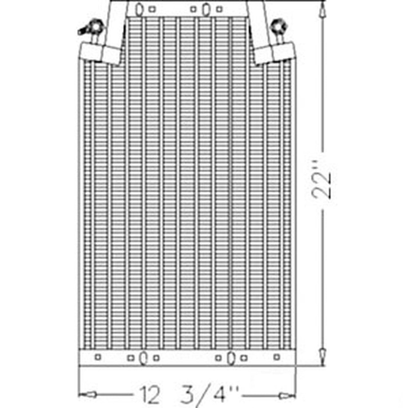 400-607 Condenser for White Tractor Replaces # 303208923 72503630 72160594